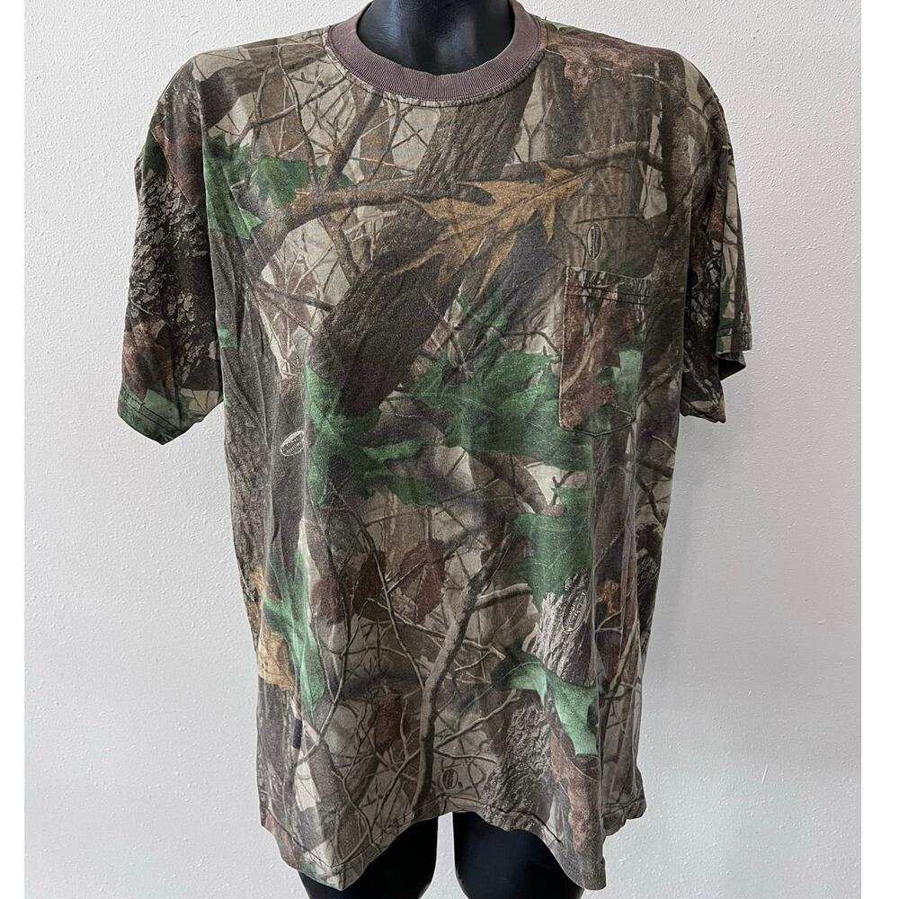 Vintage Ranger Camo T-Shirt Sz XL RealTree Camouflage Hunting‎ Outdoors Gorpcore